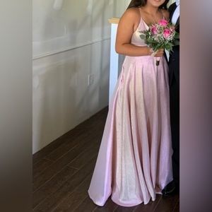 Pink Sparkly Prom Dress